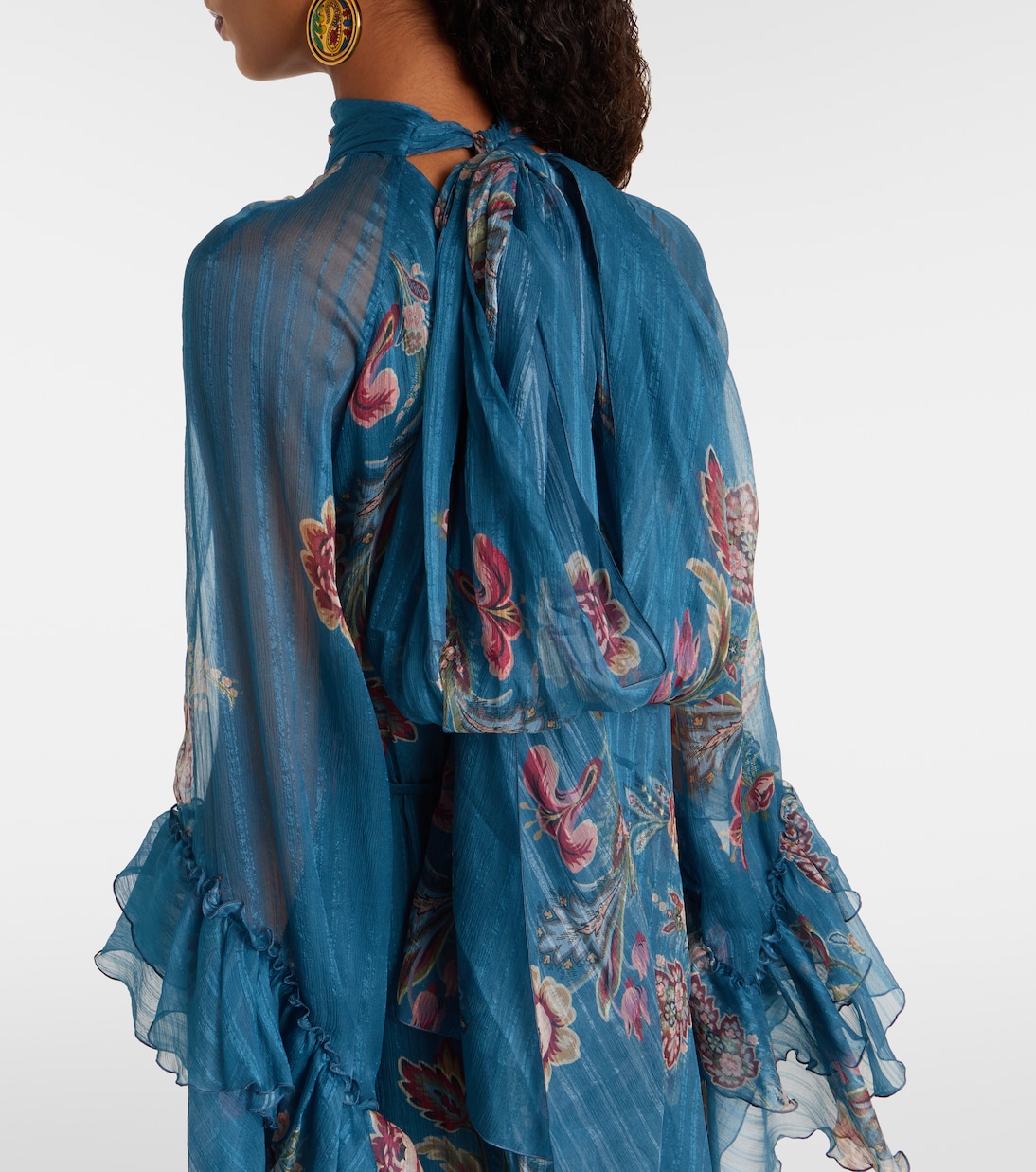 Paisley silk chiffon gown | Etro