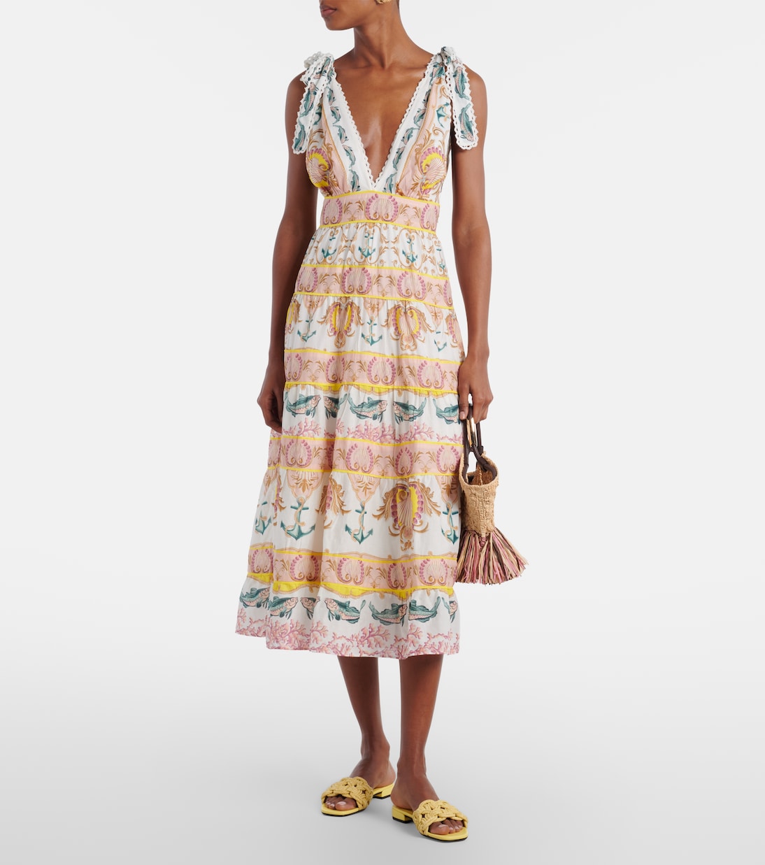 Maritime Magic printed midi dress | Farm Rio