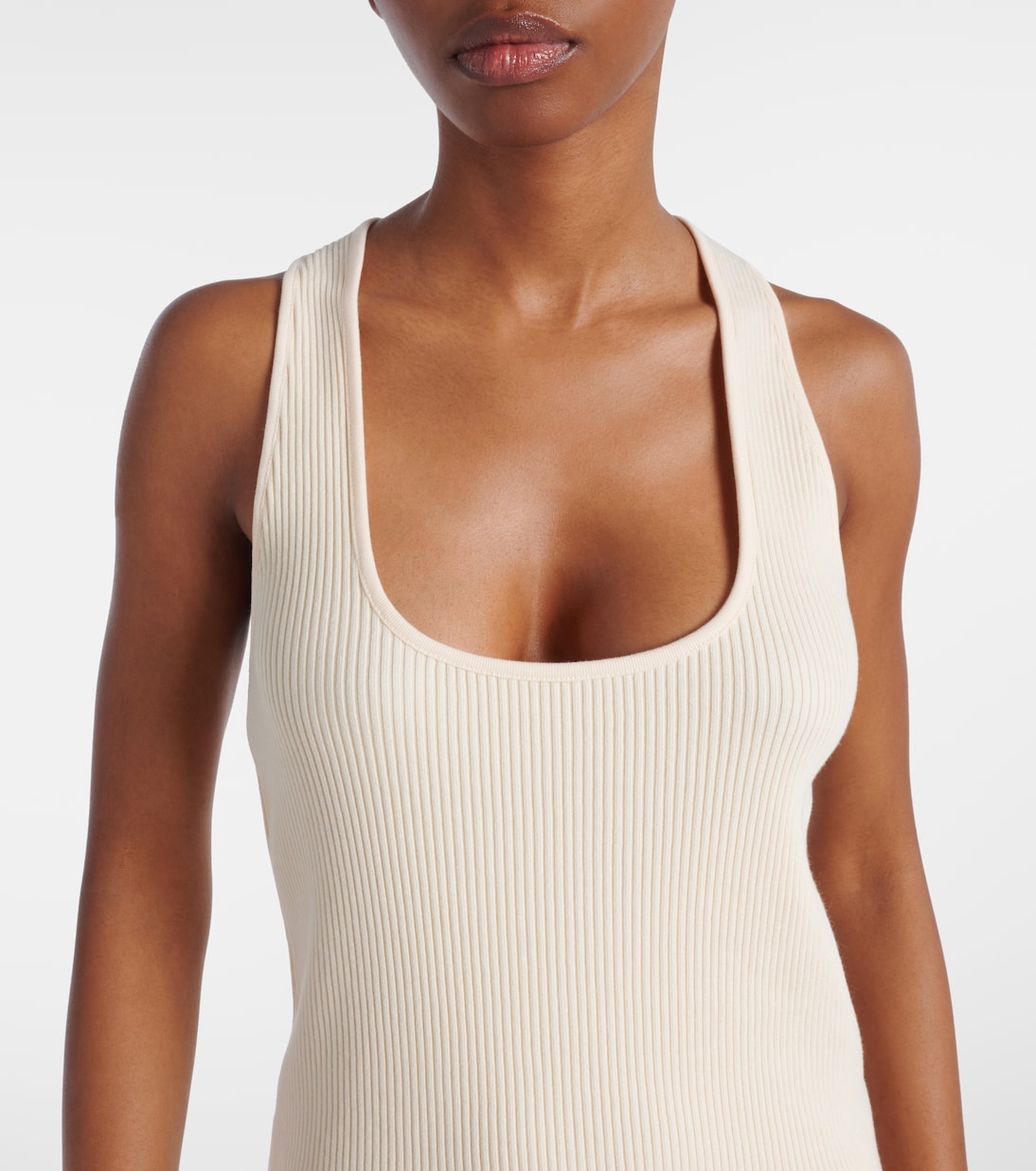 Top in misto cotone a coste | Vince