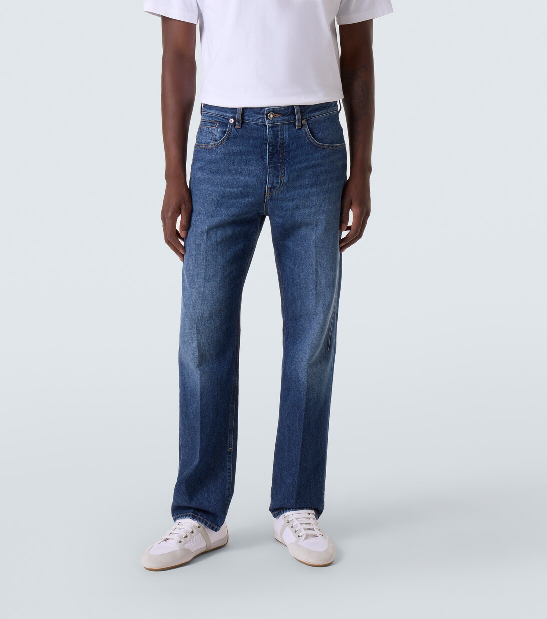 Faded mid-rise straight jeans | Givenchy