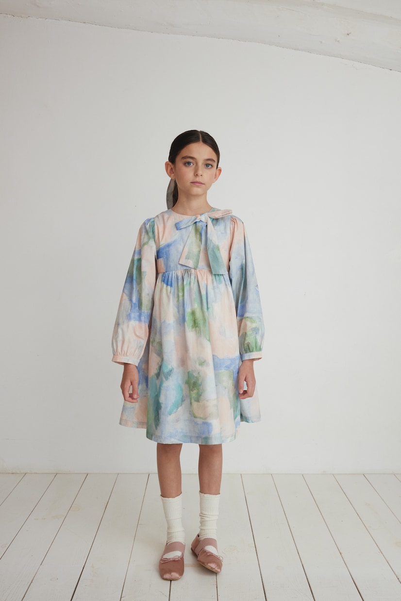 Abito Alyssa in cotone con ruches | Bebe Organic