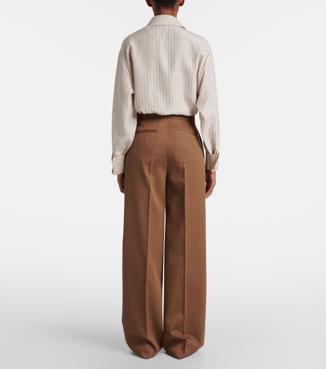 Agel high-rise virgin wool wide-leg pants | Fforme