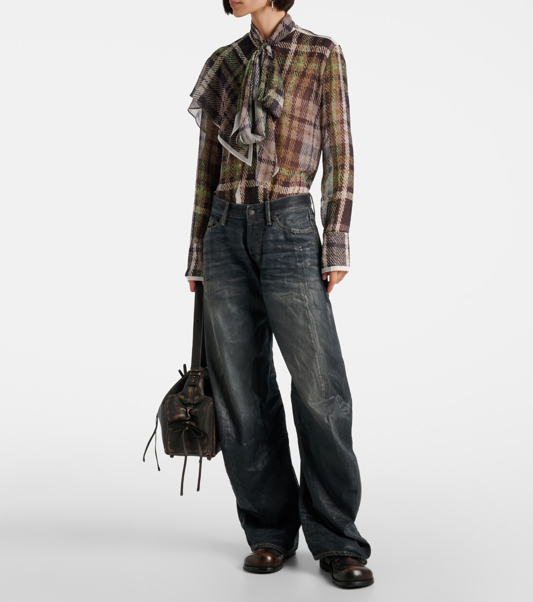 2006F distressed wide-leg jeans | Acne Studios