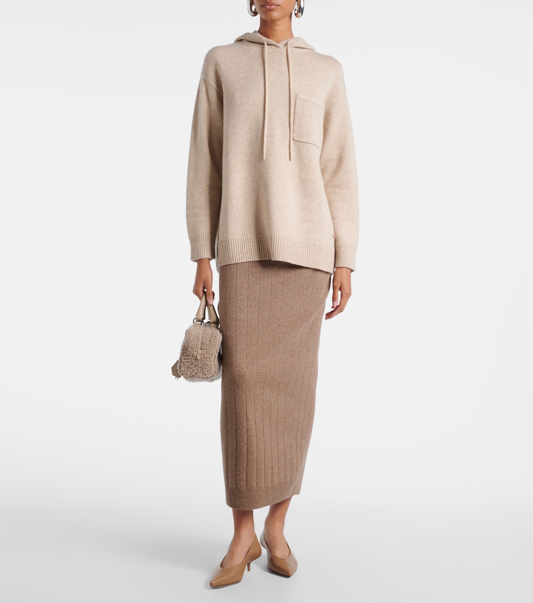 Felpa con cappuccio Liana in lana e cashmere | Max Mara