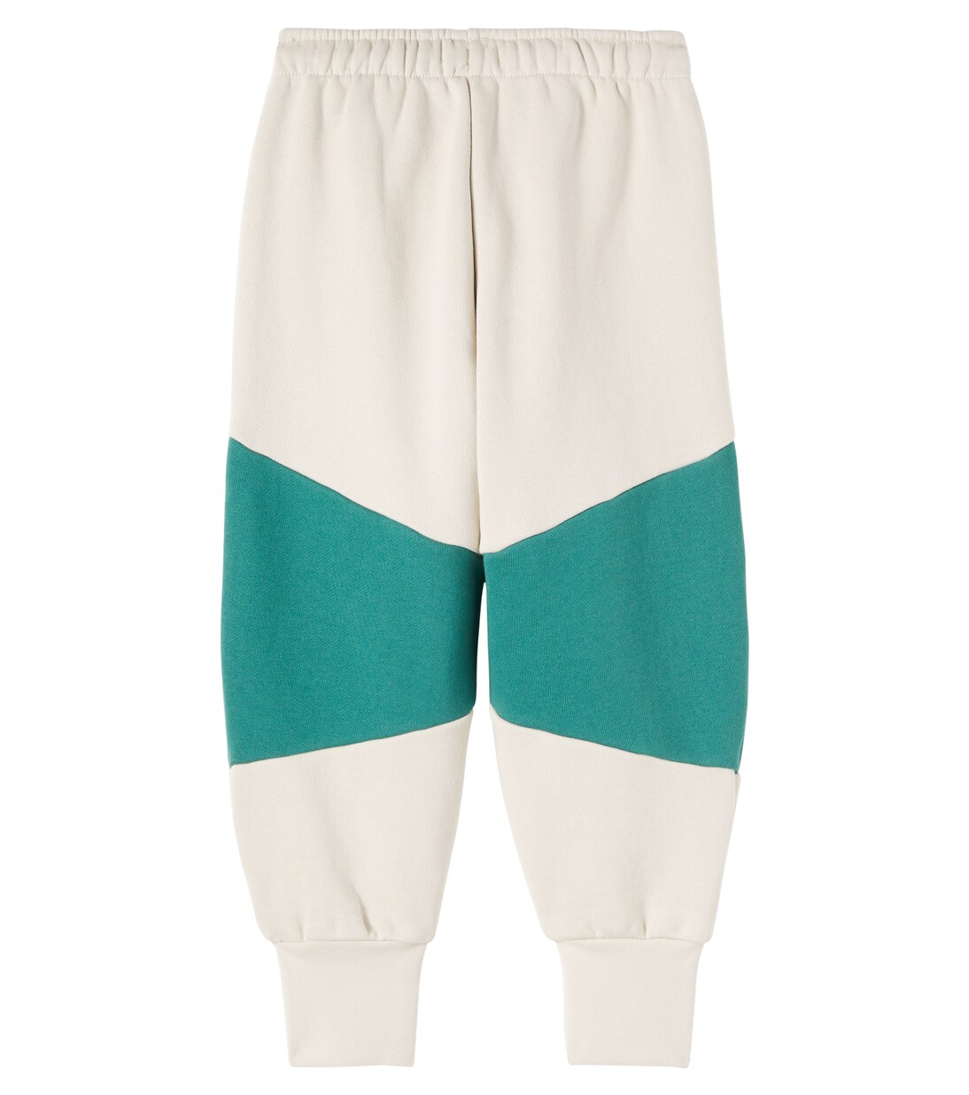 Colorblocked cotton jersey sweatpants  | Tinycottons