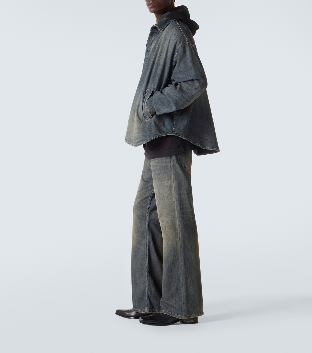 Hemdjacke aus Denim | Balenciaga