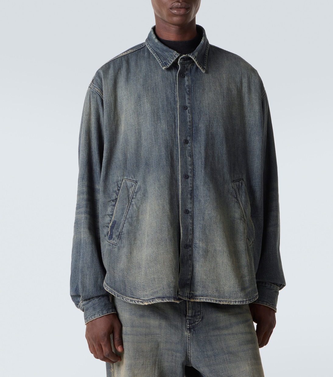 Hemdjacke aus Denim | Balenciaga