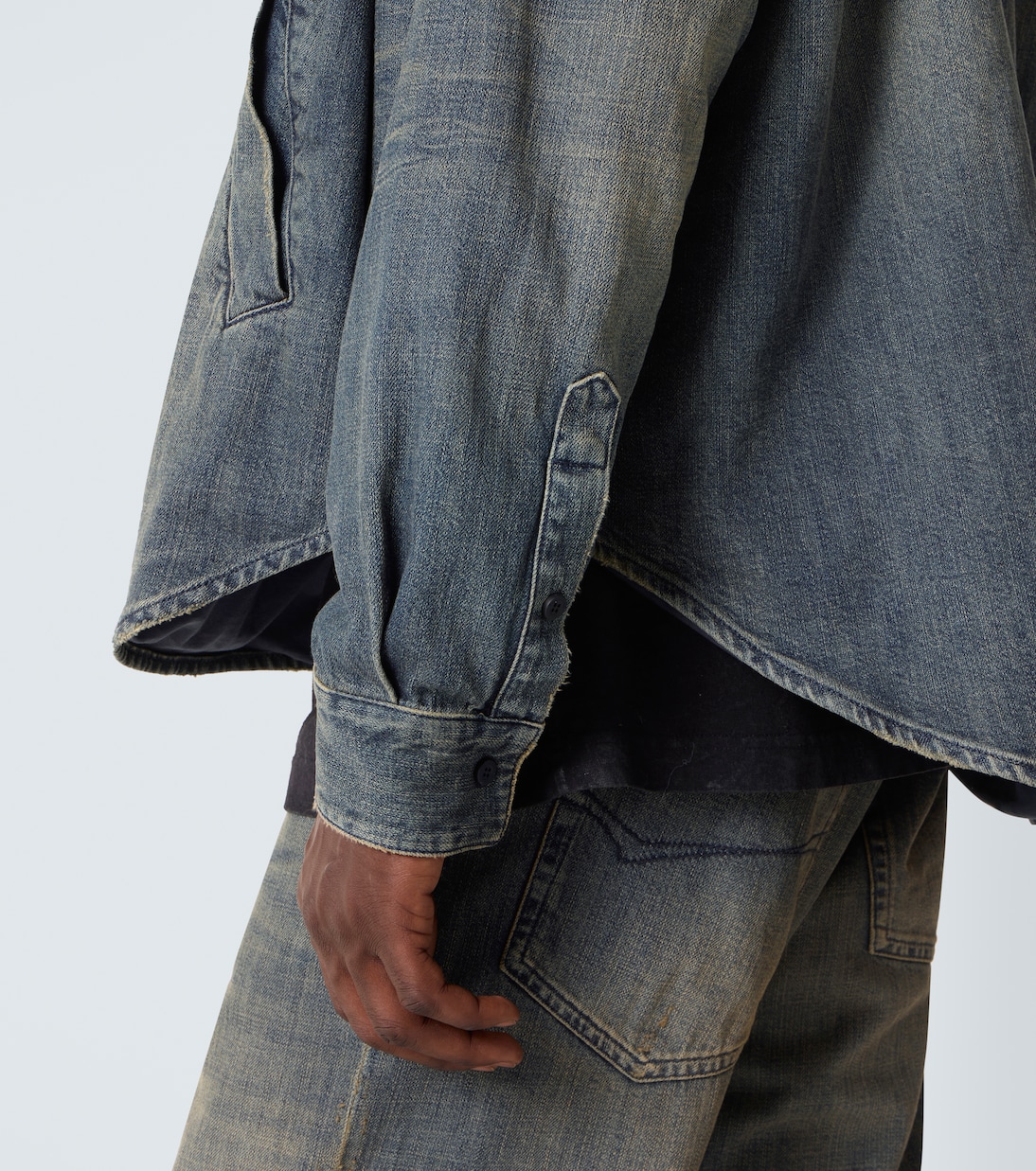 Hemdjacke aus Denim | Balenciaga