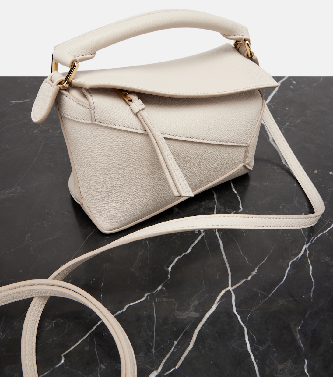 Puzzle Edge Mini leather shoulder bag | Loewe
