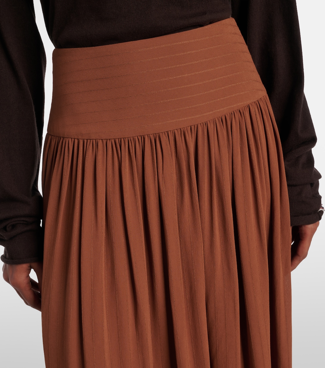 Gathered midi skirt | Joseph