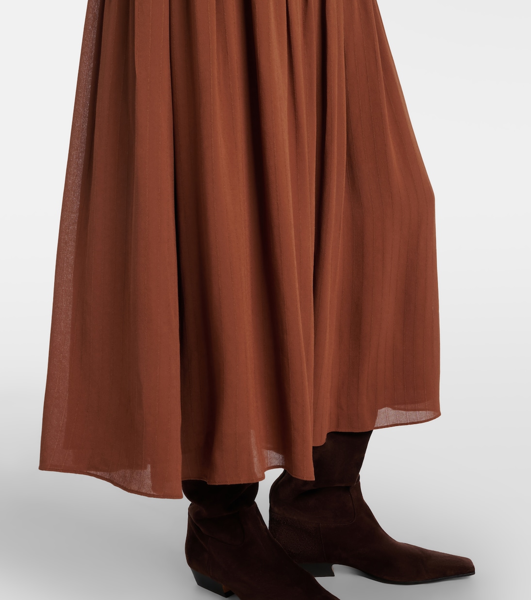 Gathered midi skirt | Joseph