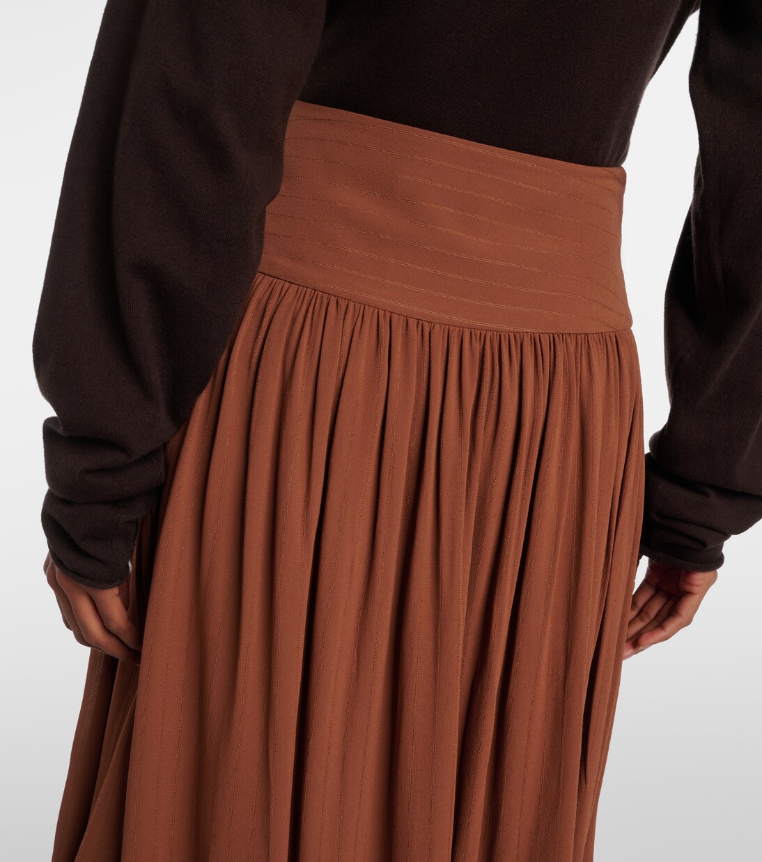 Gathered midi skirt | Joseph