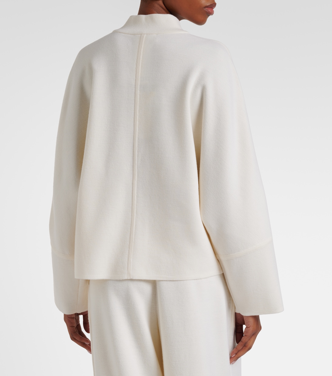 Cardigan en laine à fermeture zippée | Max Mara