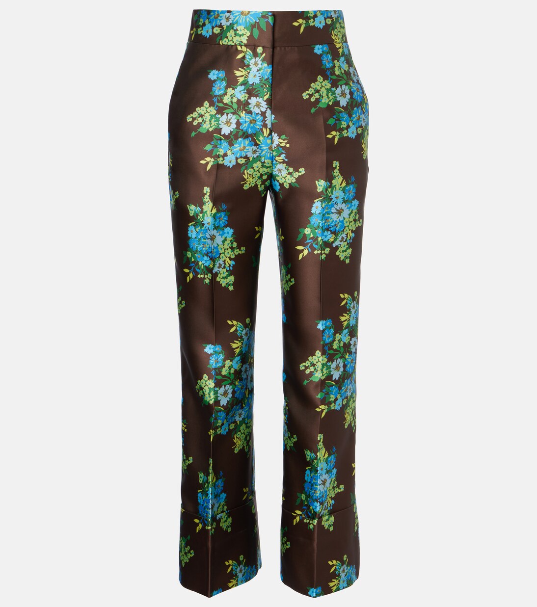 花卉缎布微喇裤装 | Alémais