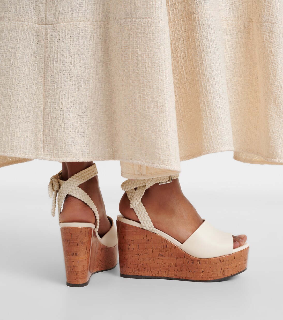 Wedge-Sandalen Jory aus Leder | Jimmy Choo