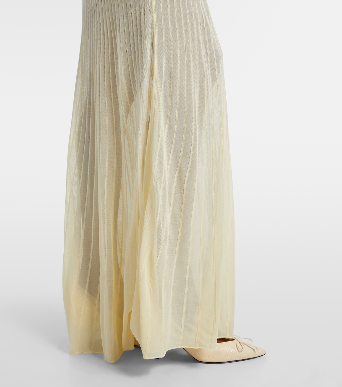 Vestido largo Elia drapeado. | SIR