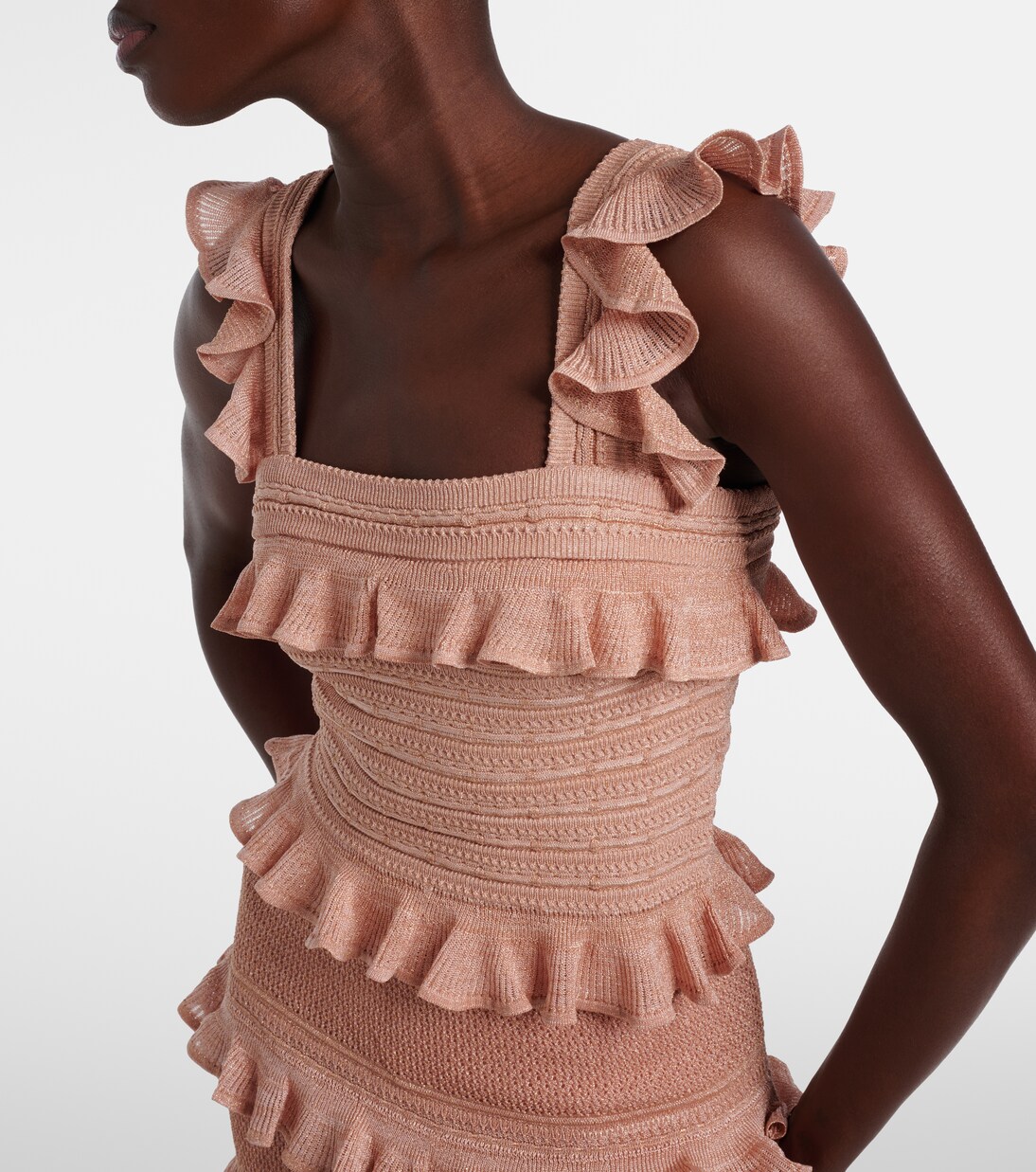 Top Rebellion de lamé con volantes | Zimmermann