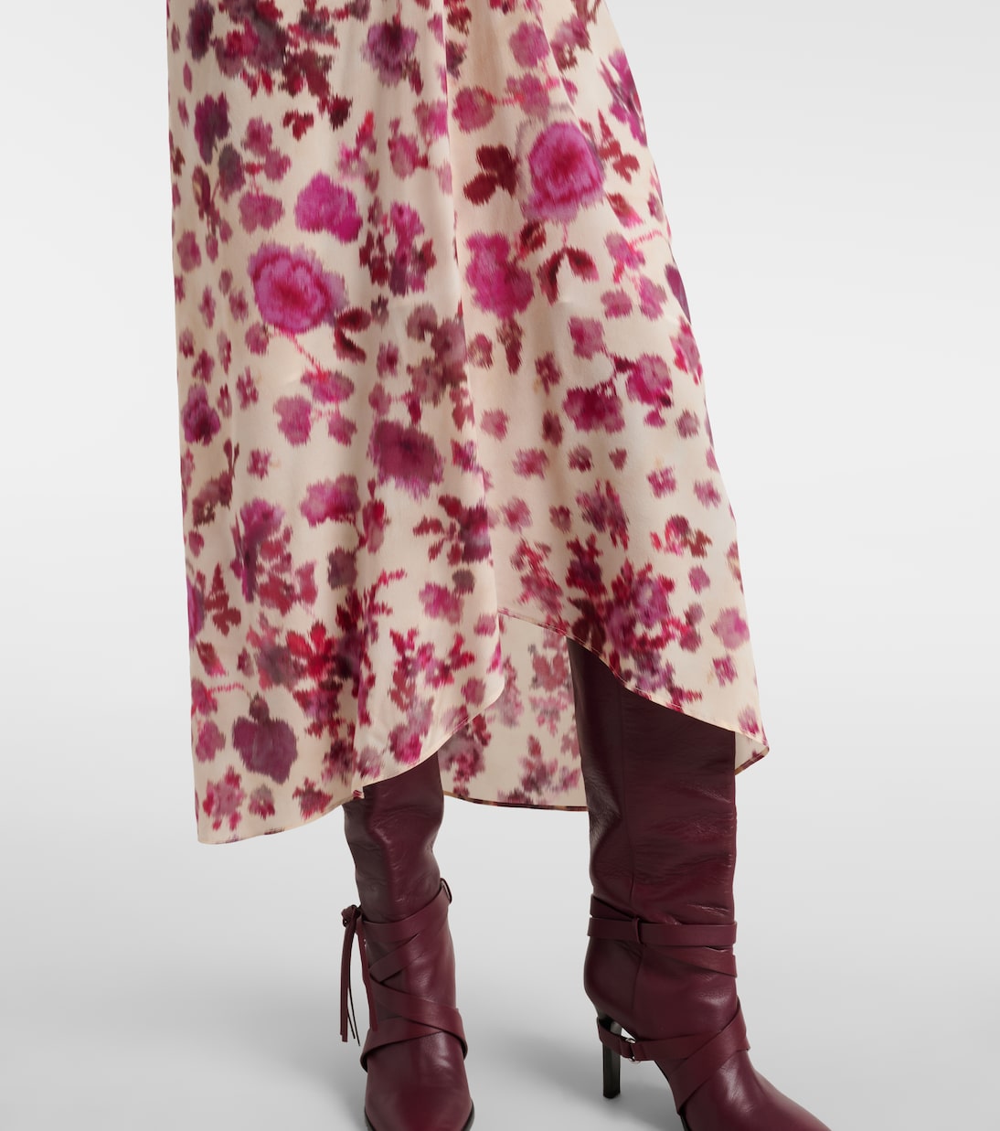 Midikleid Albini aus einem Seidengemisch | Isabel Marant