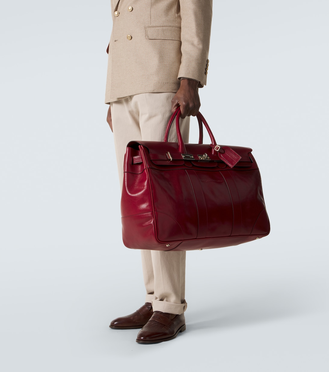 Leather tote bag | Brunello Cucinelli