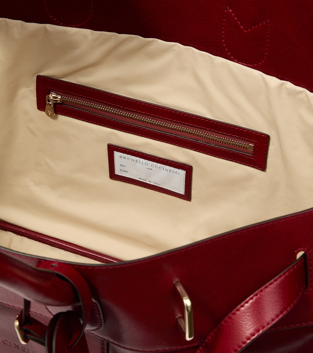 Leather tote bag | Brunello Cucinelli