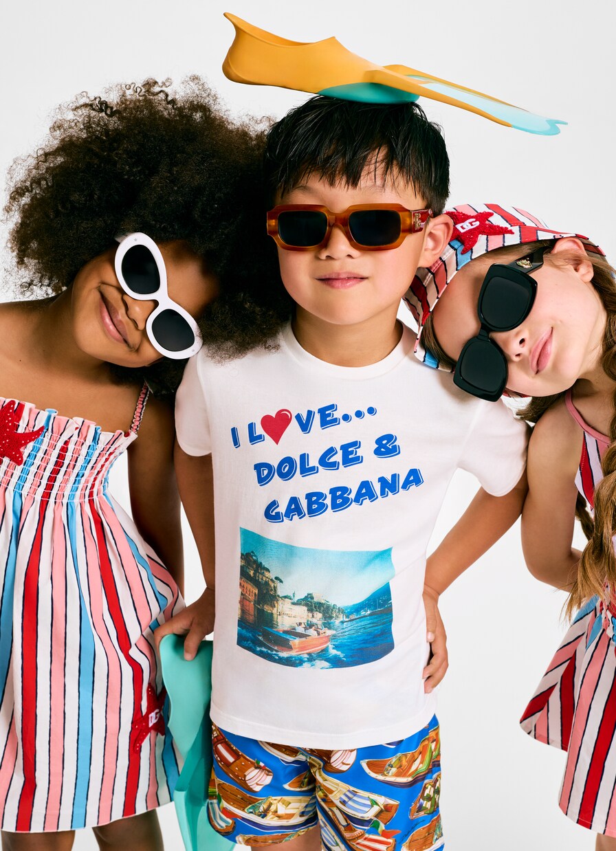 T-shirt imprimé en coton | Dolce&Gabbana Kids
