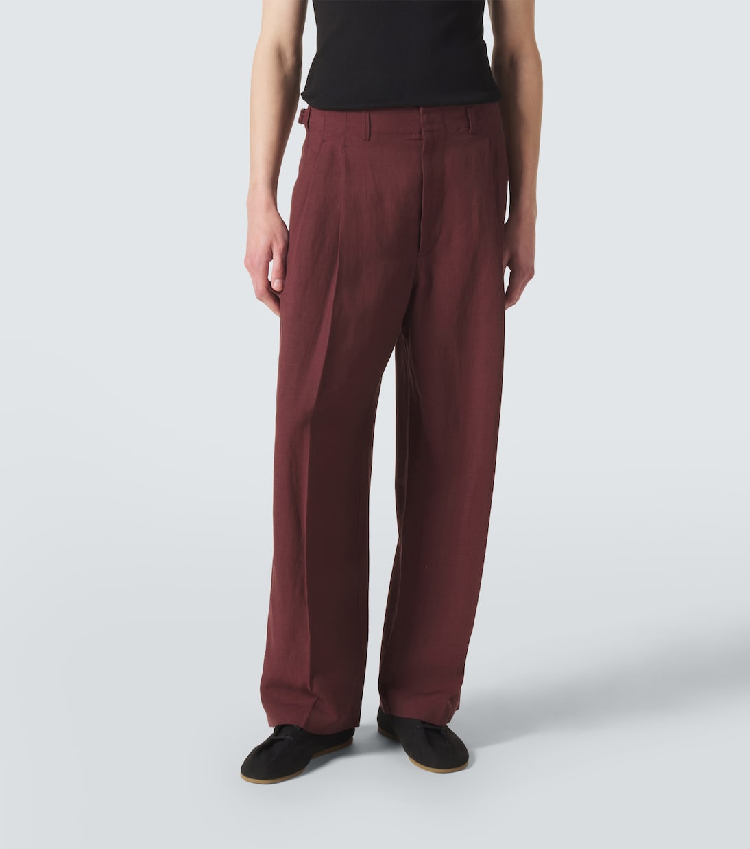 Pleated gabardine wide-leg pants | Lemaire