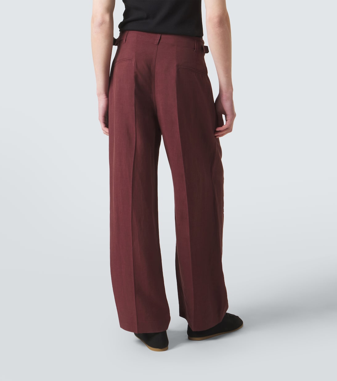 Pleated gabardine wide-leg pants | Lemaire