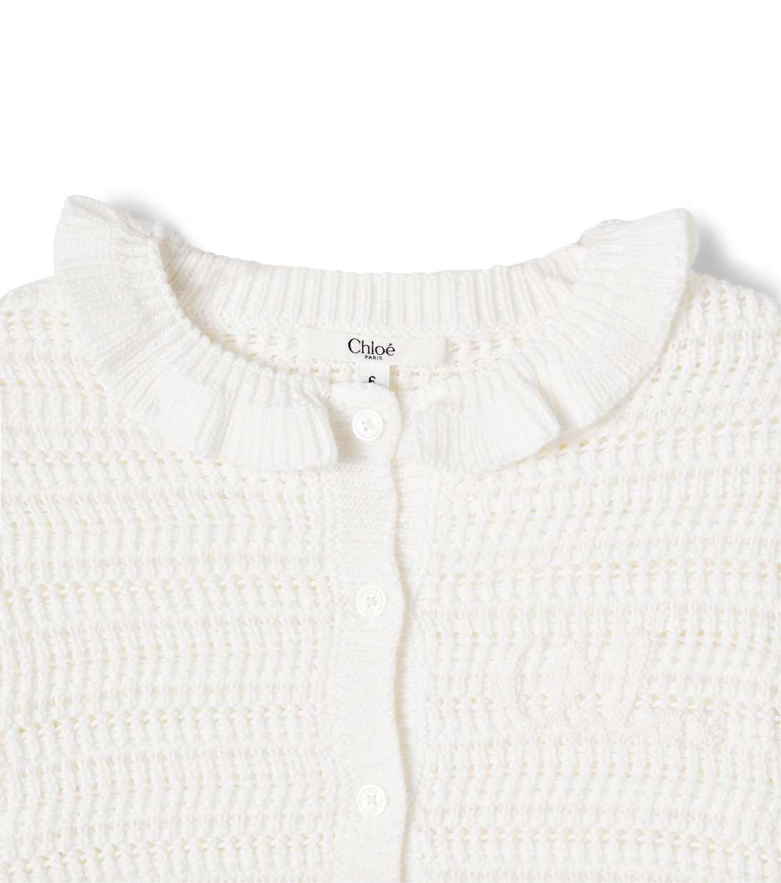 Cardigan en coton à volants | Chloé Kids