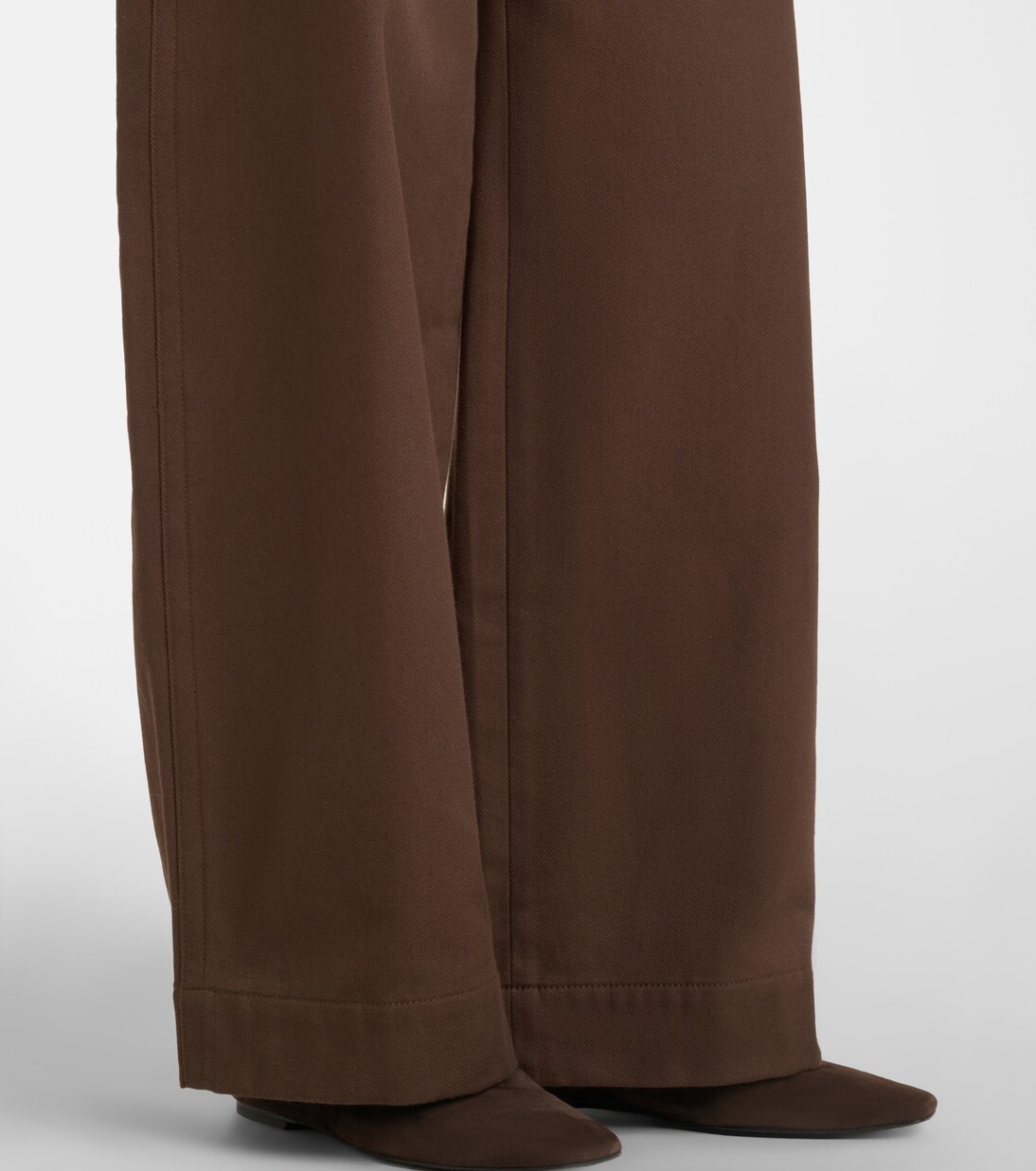 Weite Hose aus Baumwoll-Twill | Vince