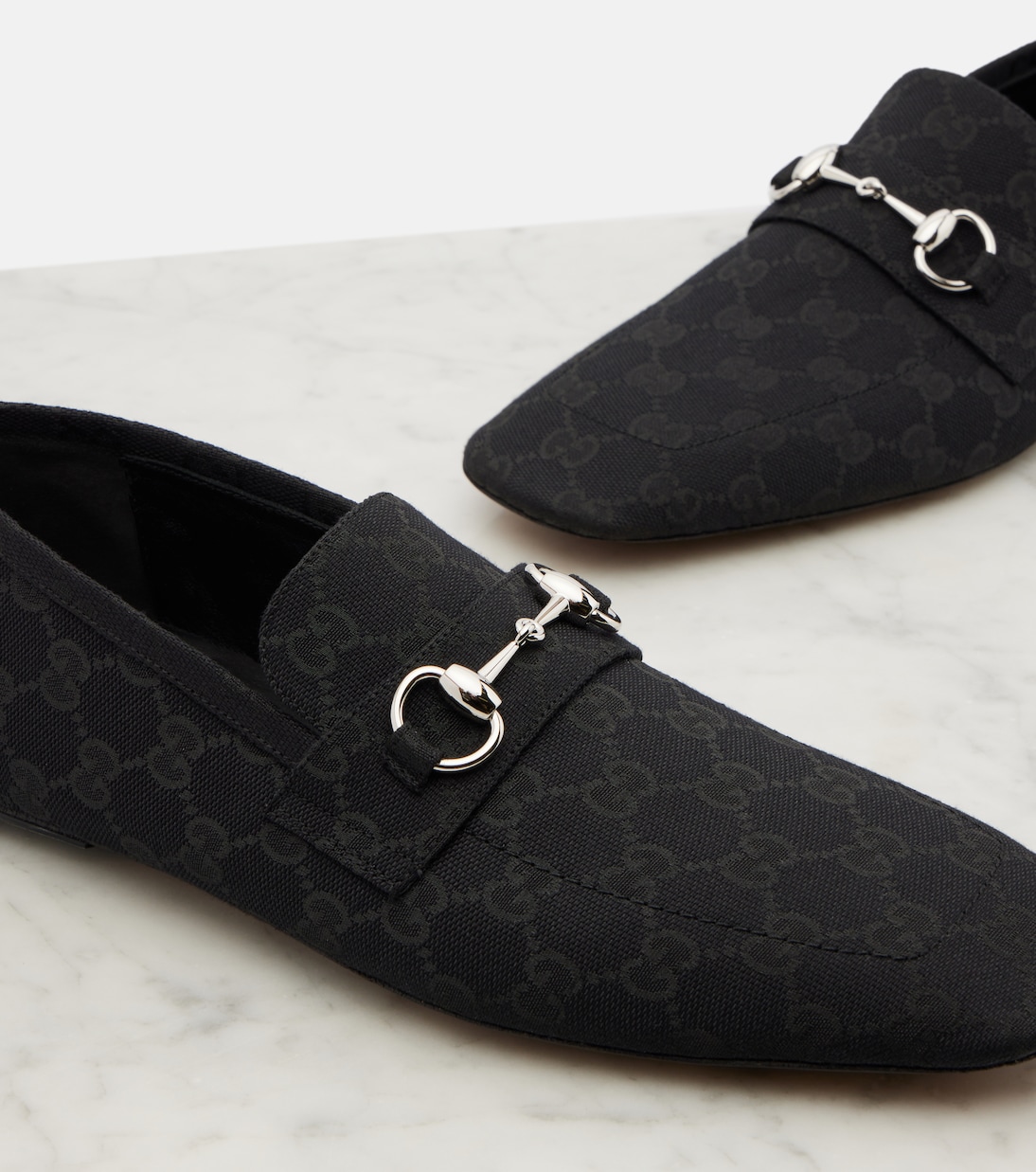 Horsebit GG帆布乐福鞋 | Gucci