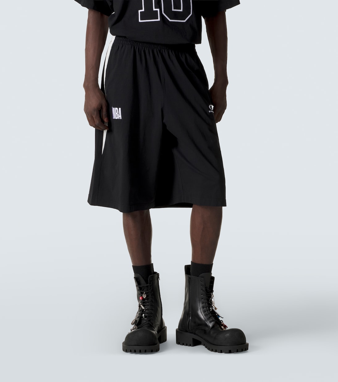 x NBA – Short en coton molletonné à logo | Balenciaga