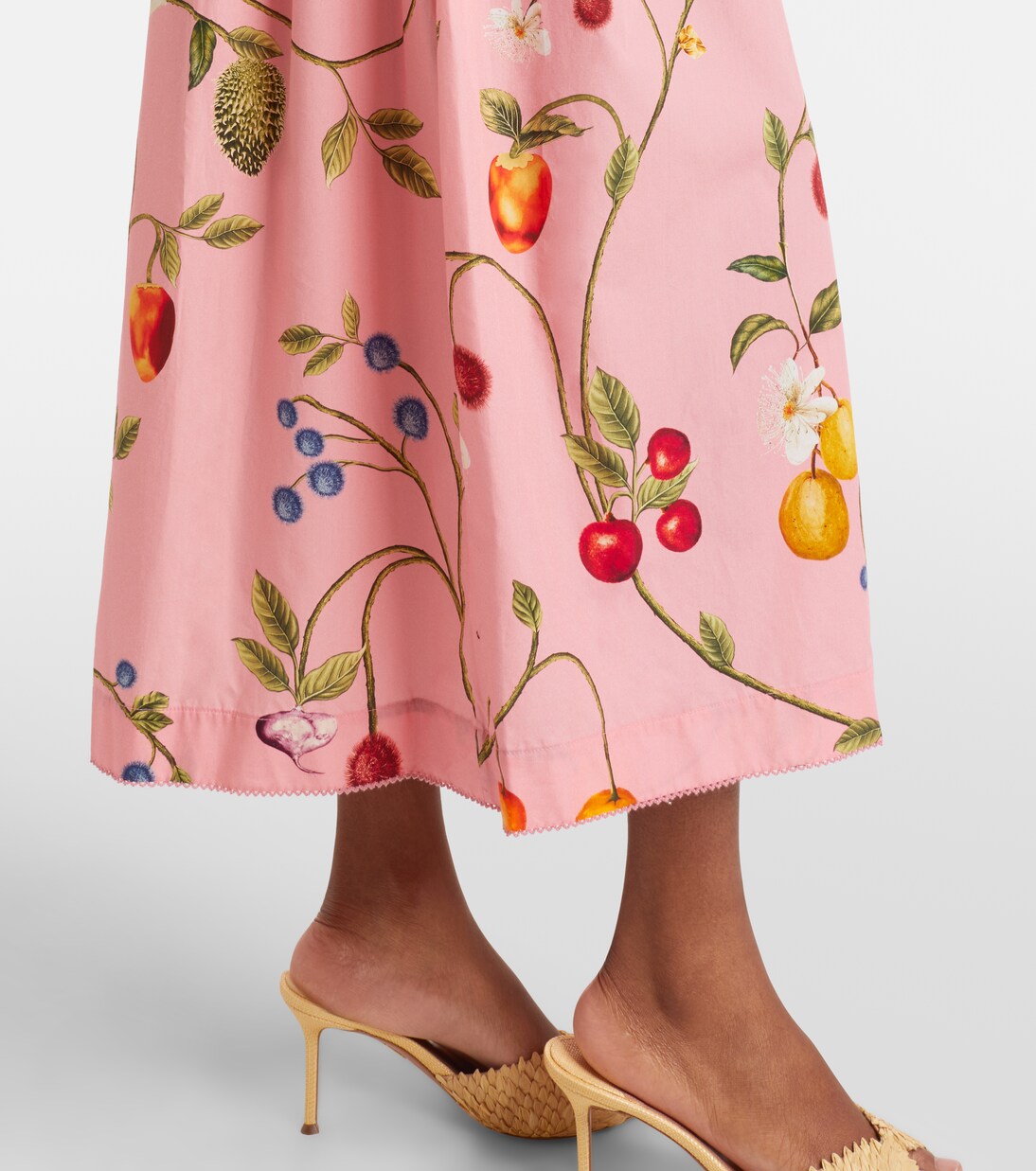 Robe midi Otoño en coton imprimé | Agua by Agua Bendita