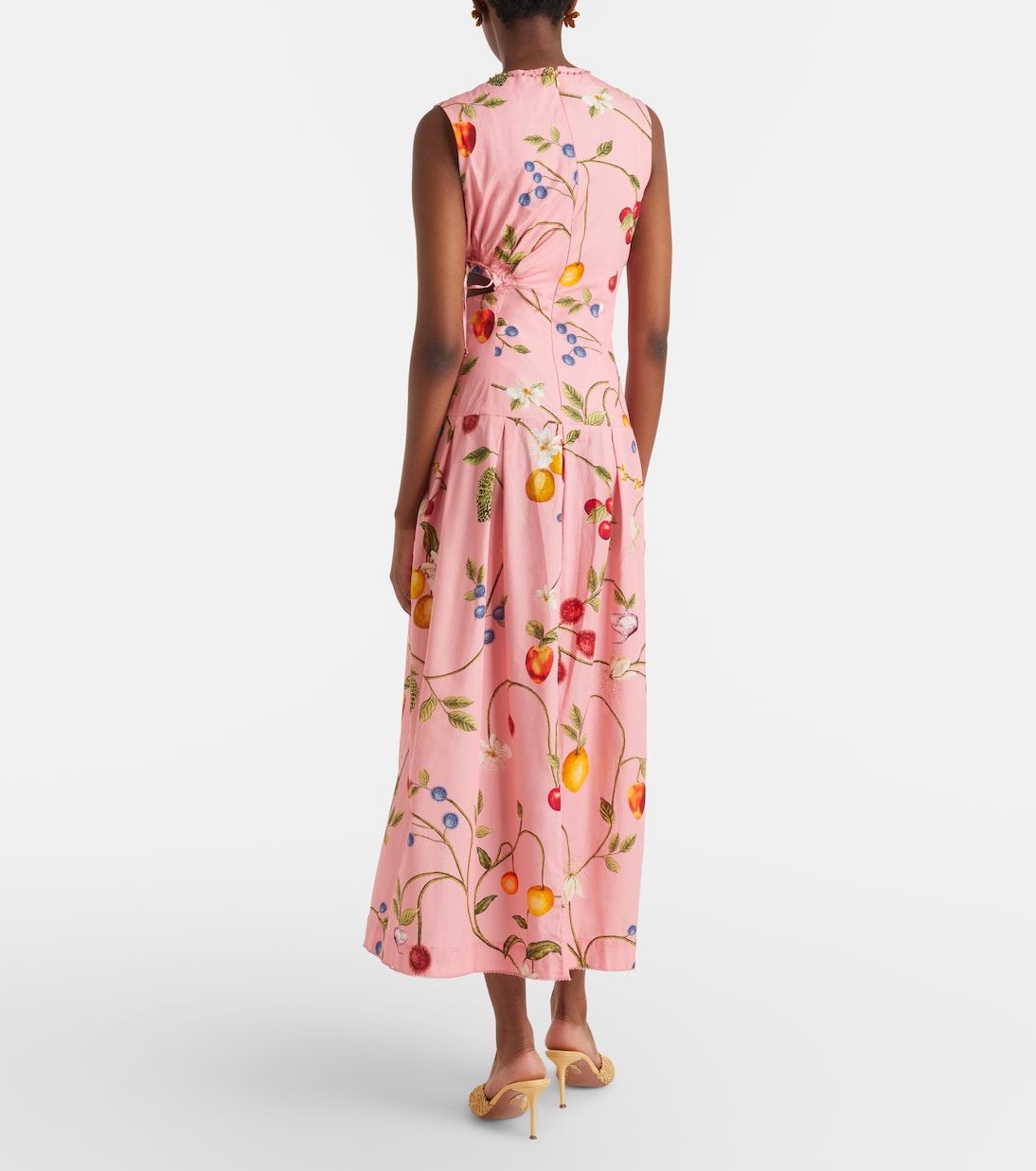 Robe midi Otoño en coton imprimé | Agua by Agua Bendita