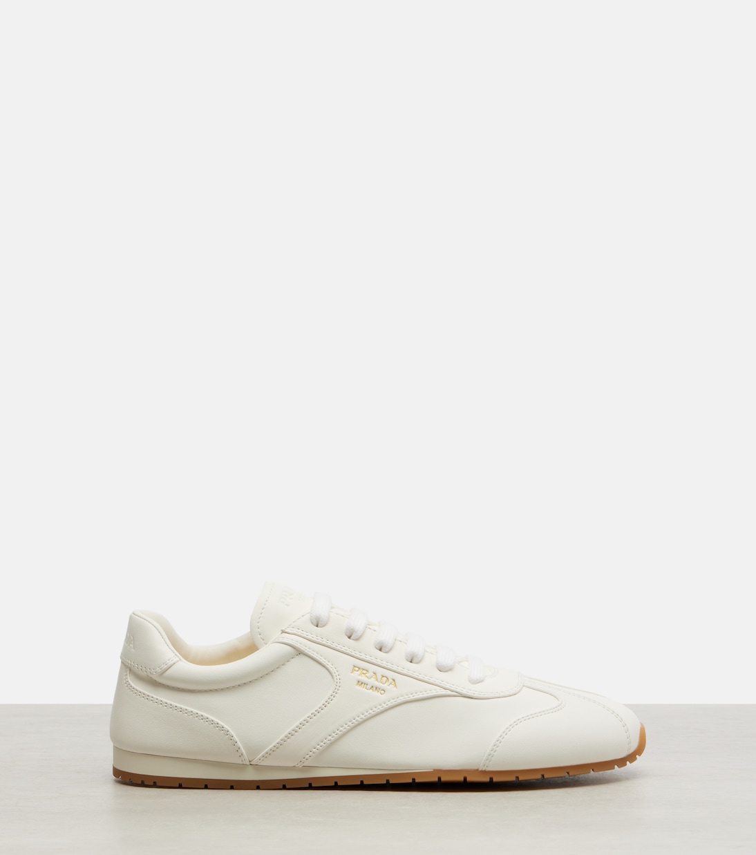 Leather sneakers | Prada