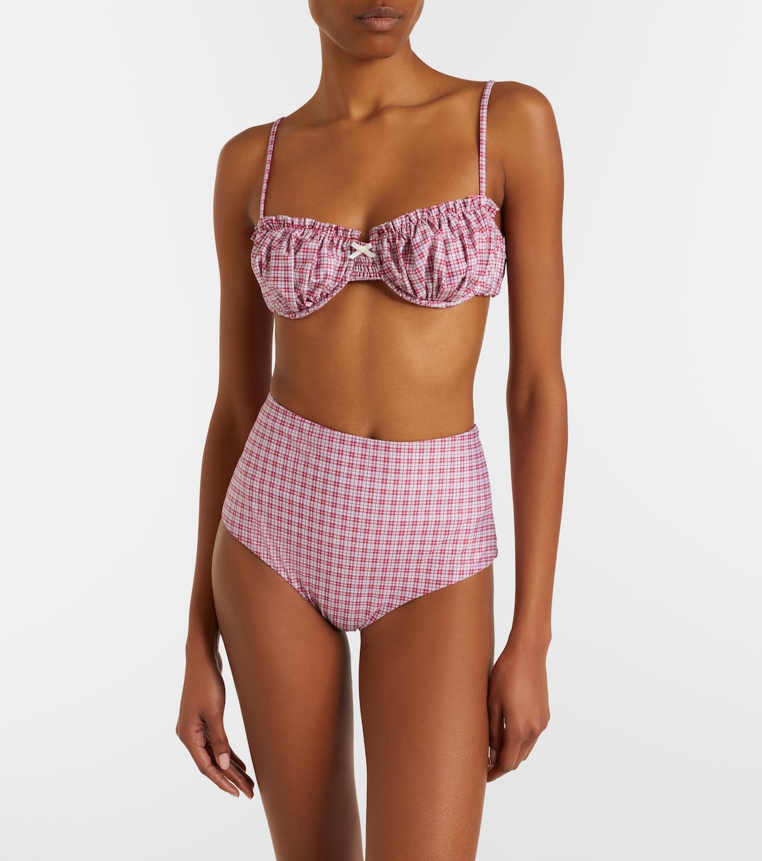 Moana checked bikini top | Faithfull