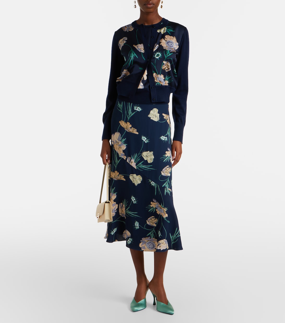Gilet in lana floreale | Erdem