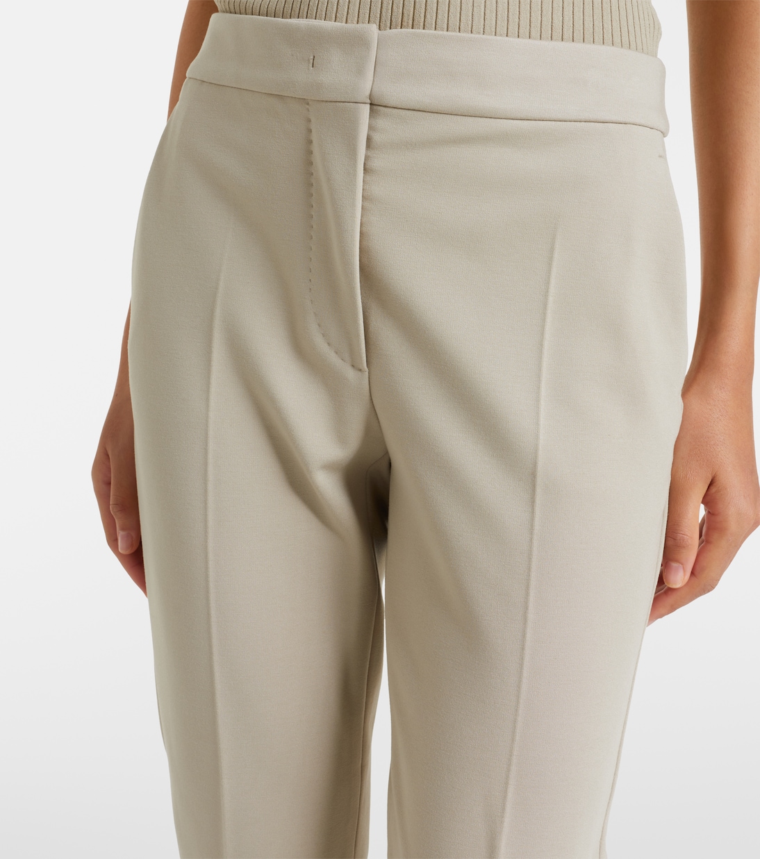 Schmale Cropped-Hose aus Jersey | Max Mara