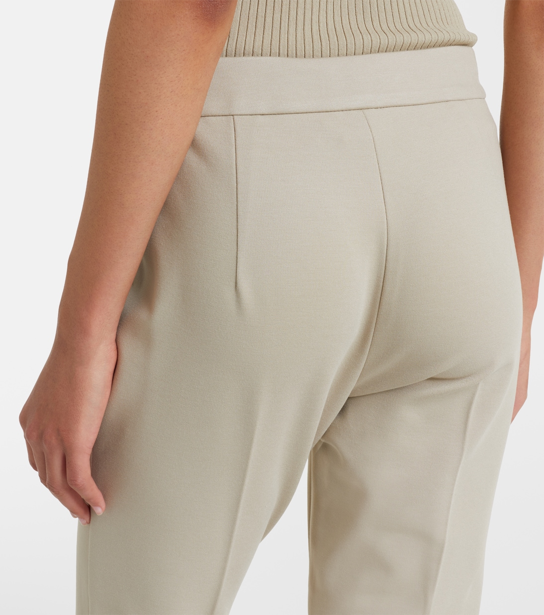 Schmale Cropped-Hose aus Jersey | Max Mara