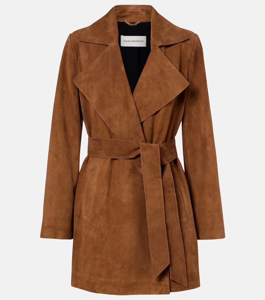 Kerry suede coat | Nour Hammour