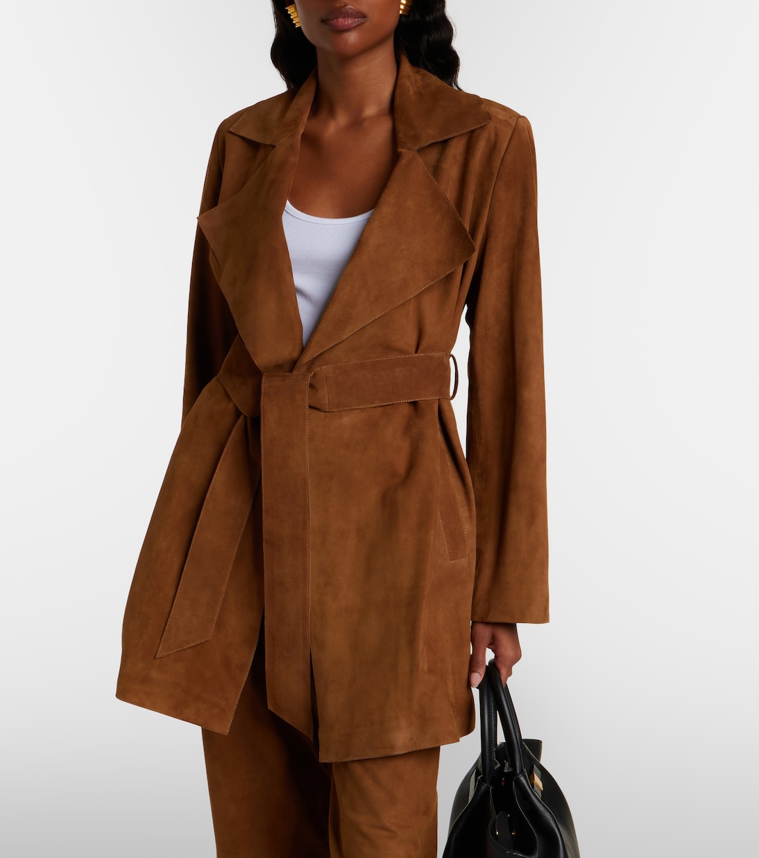 Kerry suede coat | Nour Hammour