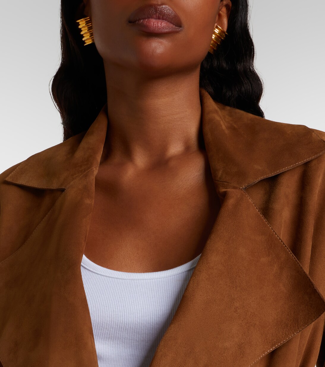 Kerry suede coat | Nour Hammour