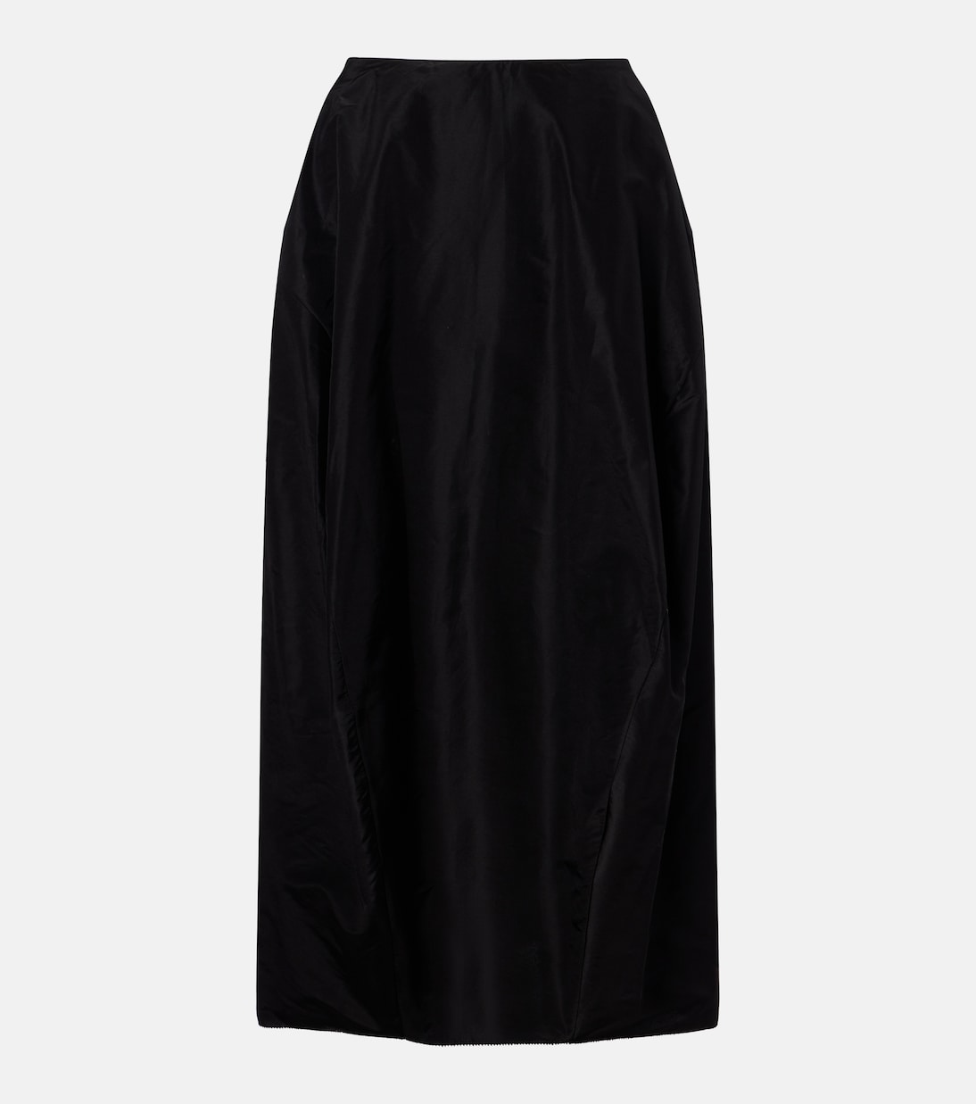 Galyra cotton and silk satin midi skirt | The Row