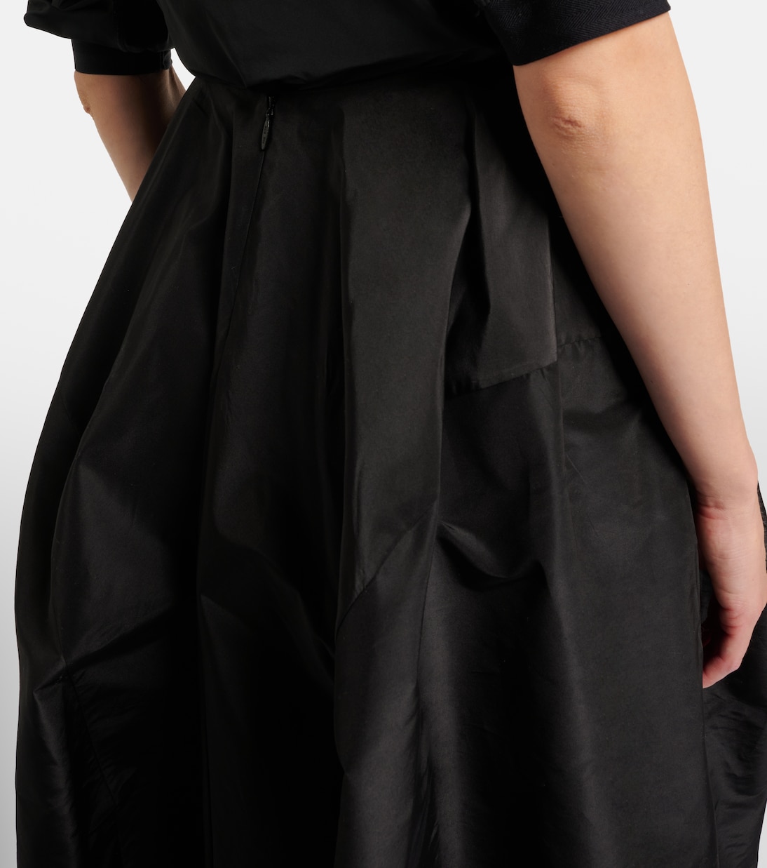 Galyra cotton and silk satin midi skirt | The Row