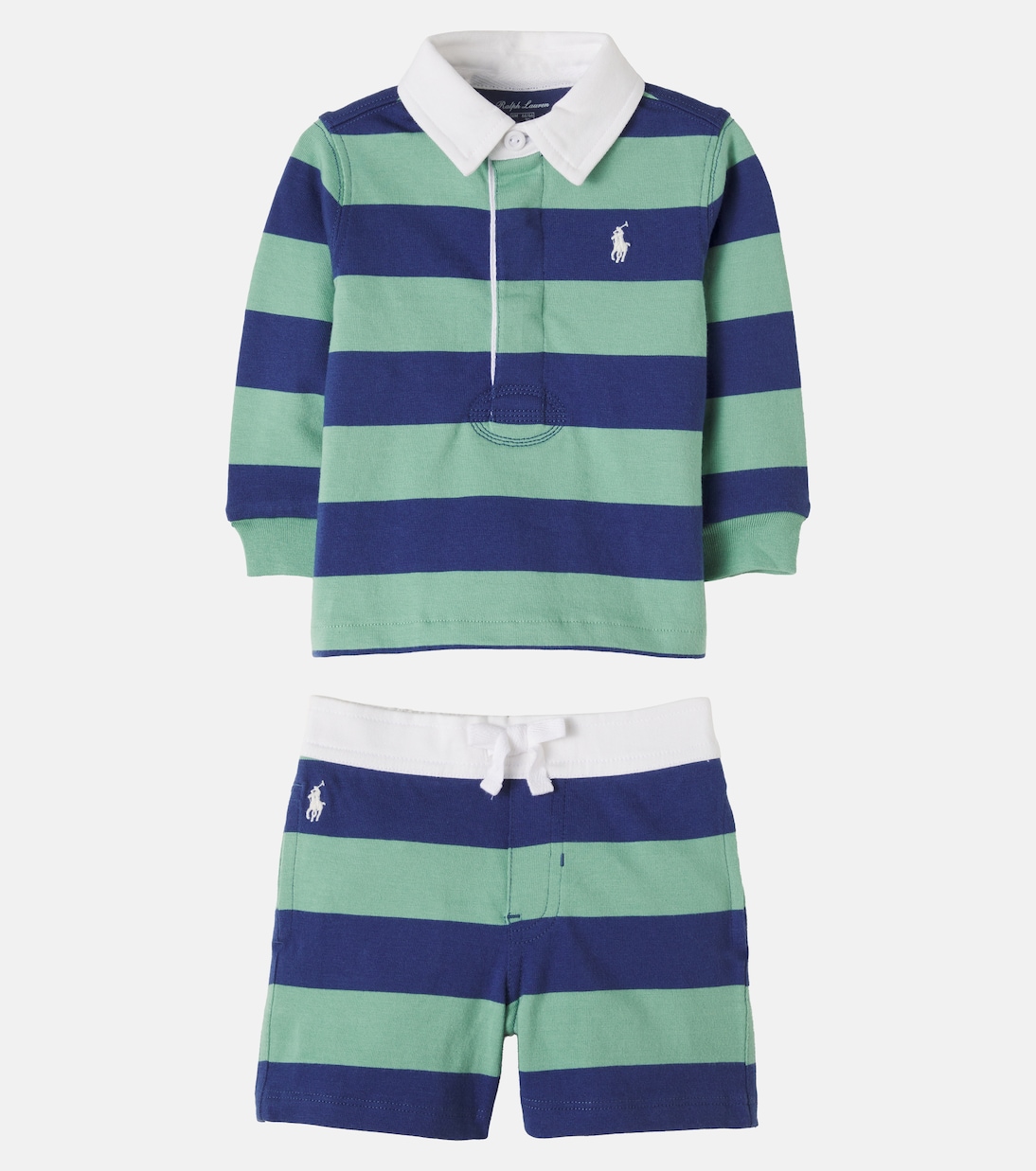 Baby jersey polo shirt and shorts set | Polo Ralph Lauren Kids