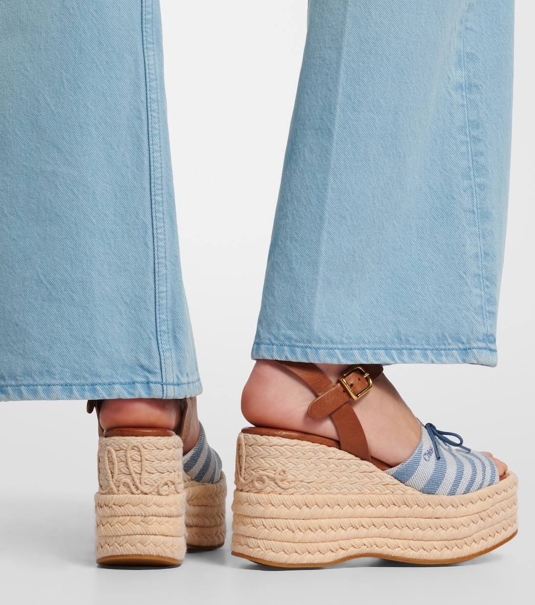 Espadrille-Sandalen aus Canvas | Chloé