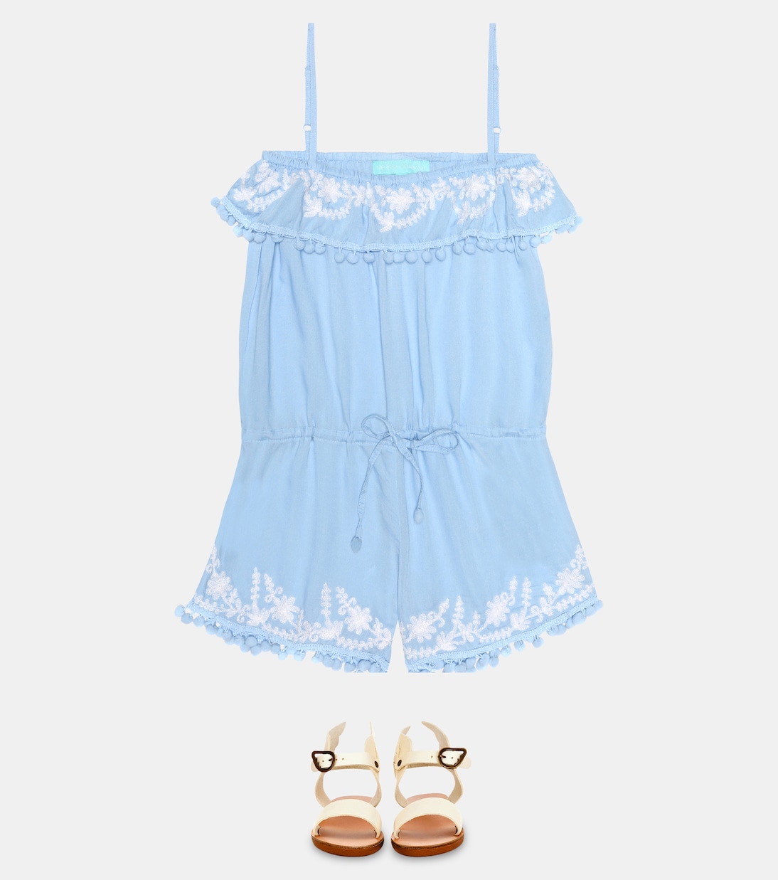 Combi-short Baby Eisha brodée | Melissa Odabash Kids