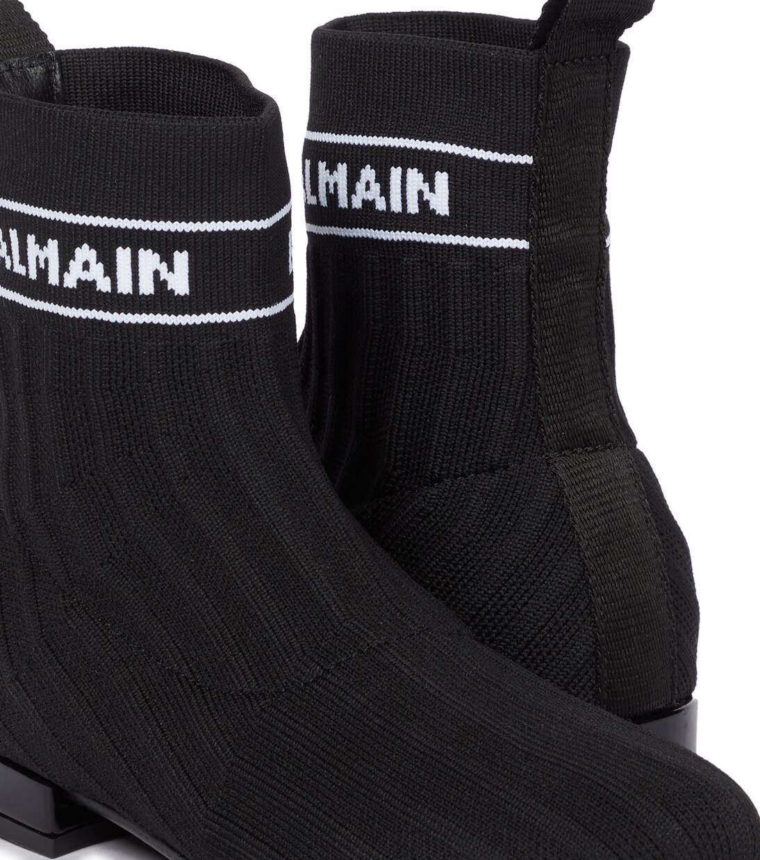 Stivaletti in maglia con logo | Balmain Kids