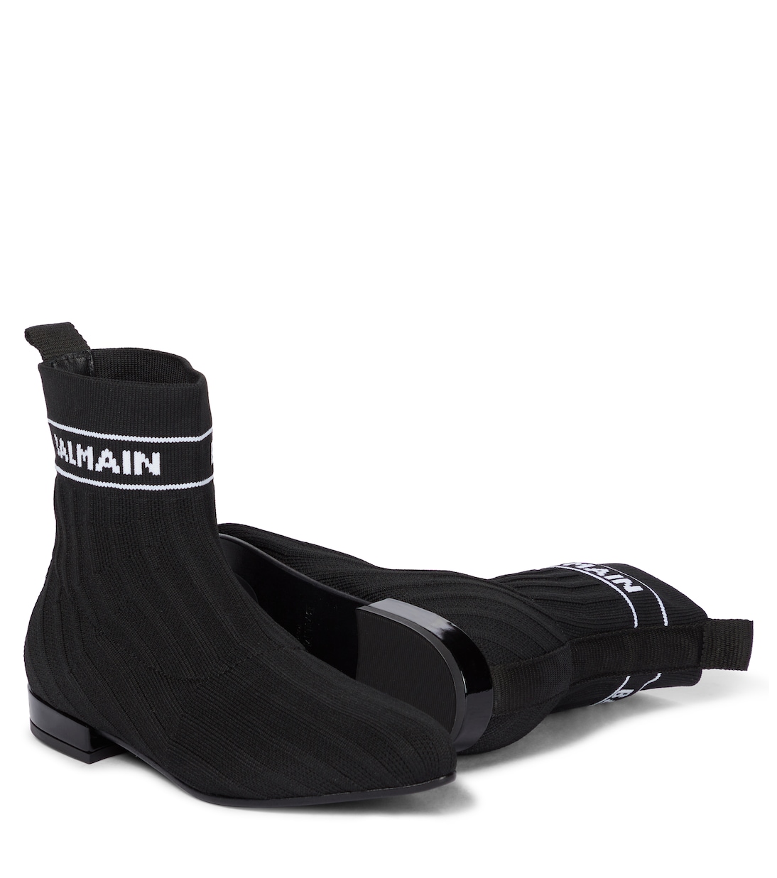 Stivaletti in maglia con logo | Balmain Kids