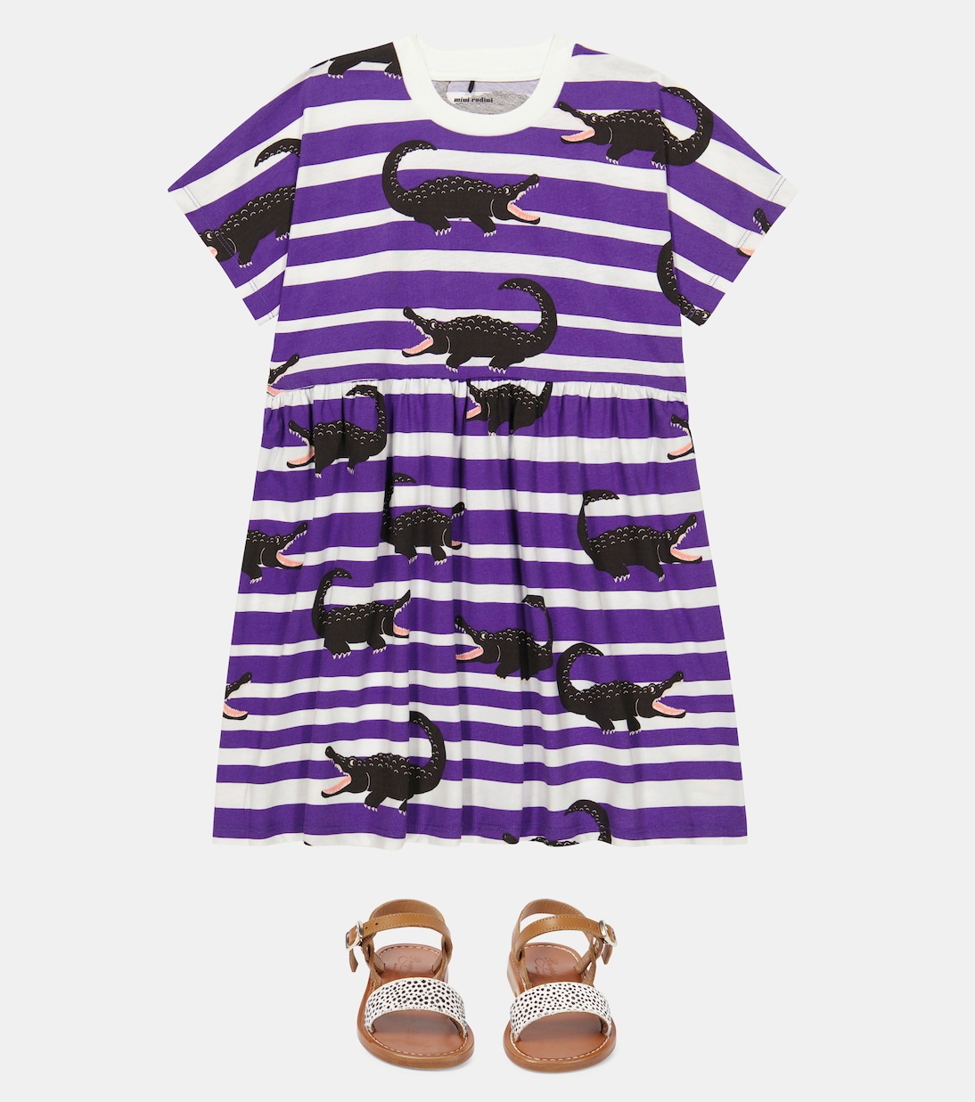 Robe imprimée en coton | Mini Rodini