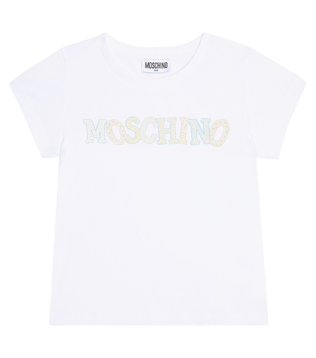 Logo cotton-blend T-shirt | Moschino Kids